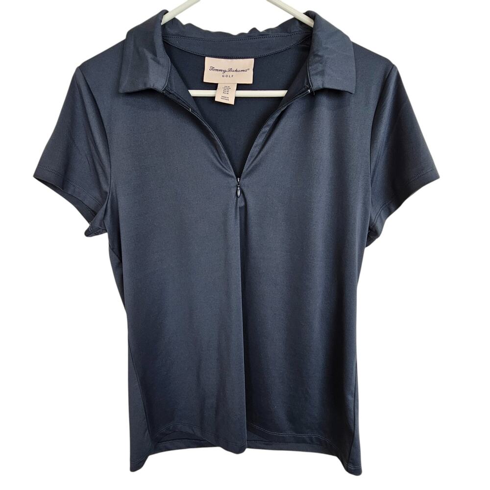 Tommy Bahama Womens Golf Polo Shirt M Minimalist Stretch Wicking Active Resort